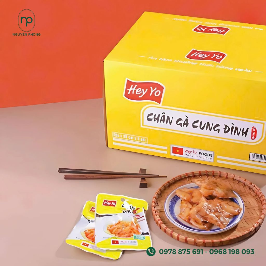 Hộp giấy đựng chân gà Cung Đình